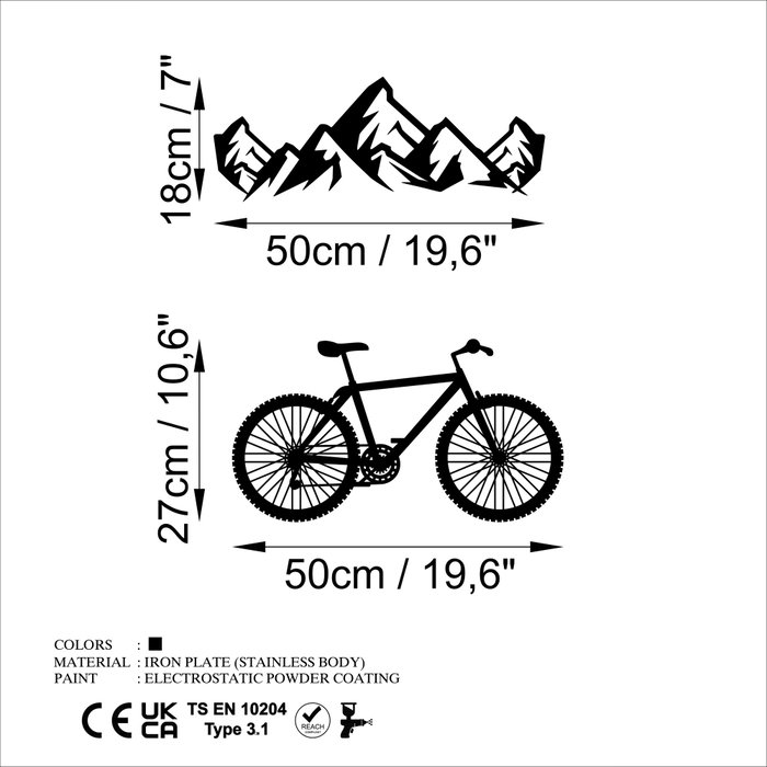 Wallity Mountain And Bicycle - M Wallity Mountain And Bicycle - M